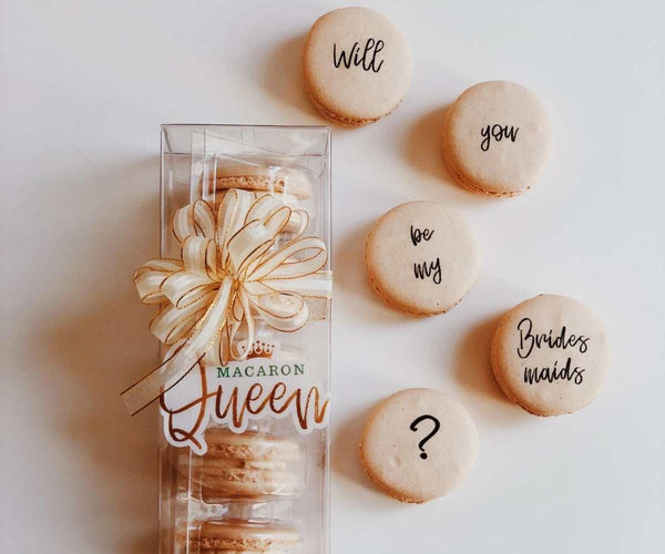 Will You Be My Bridesmaid? Macaron Set